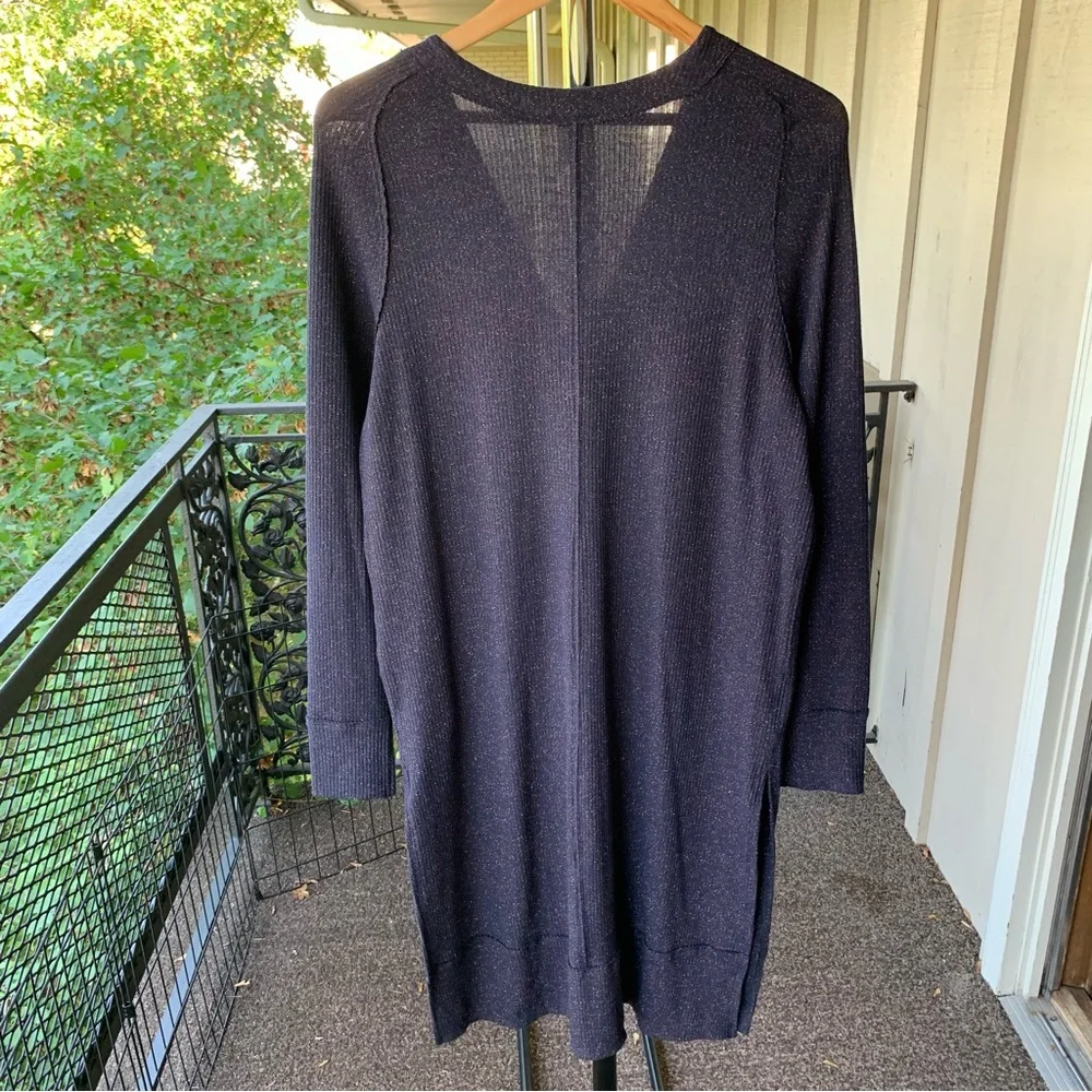 Free People Sparkle Long Button Knit Cardigan Sweater Women’s Large